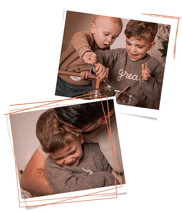 Photo lifestyle d'enfant qui cuisinent pour noel par Authea photographie photogaphe pas de calais