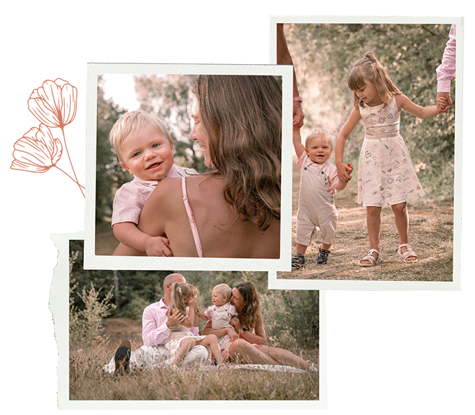 montage de photo de famille dans la nature du pas de calais